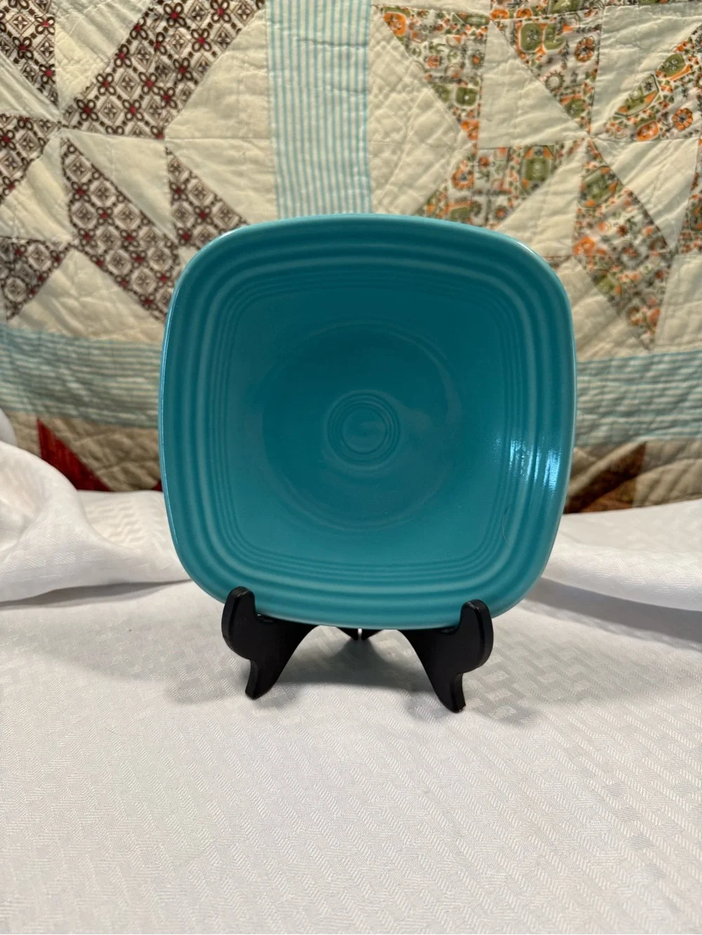 Fiestaware Turquoise Square Salad Plate